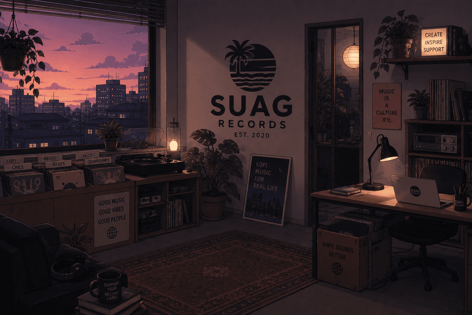 SUAG Records lofi studio